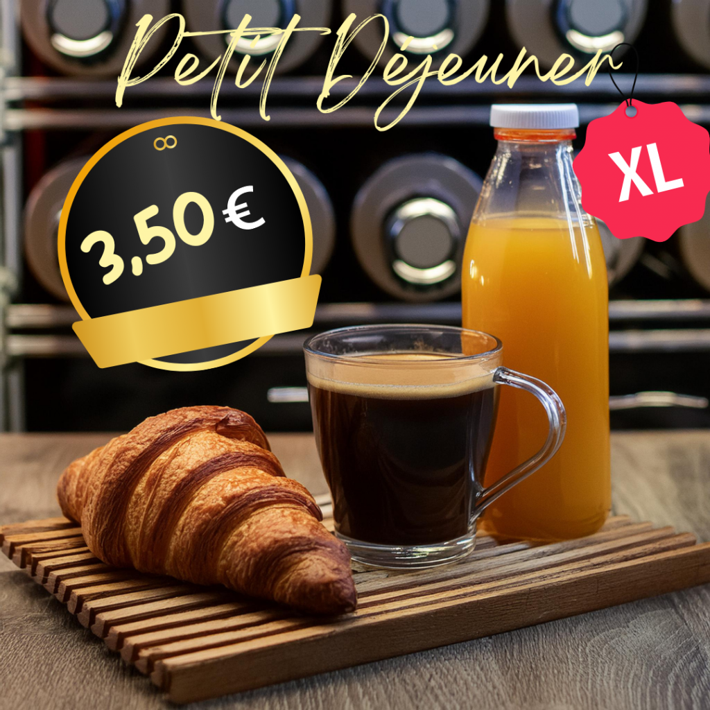 Café jus et croissant