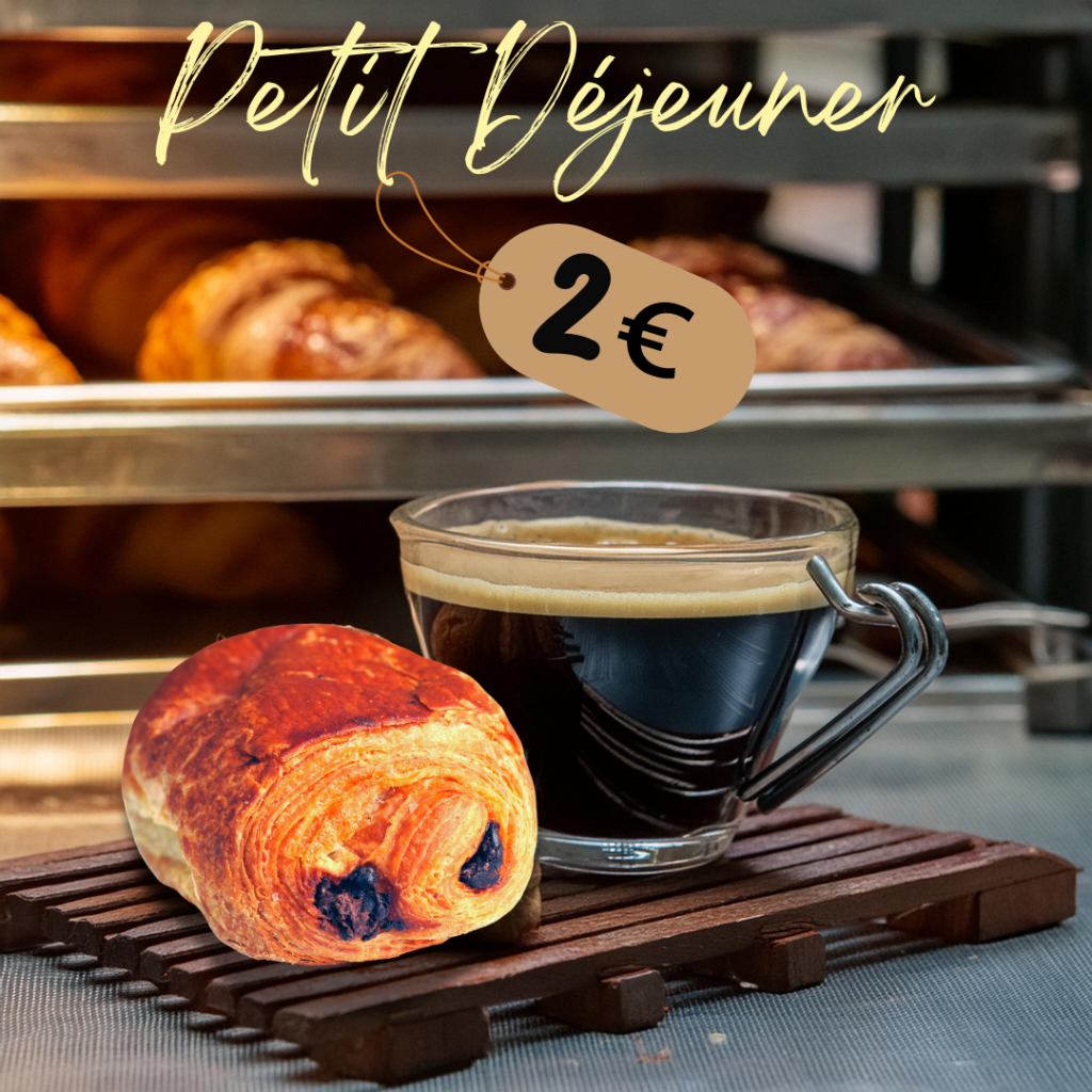 café et pain au chocolat